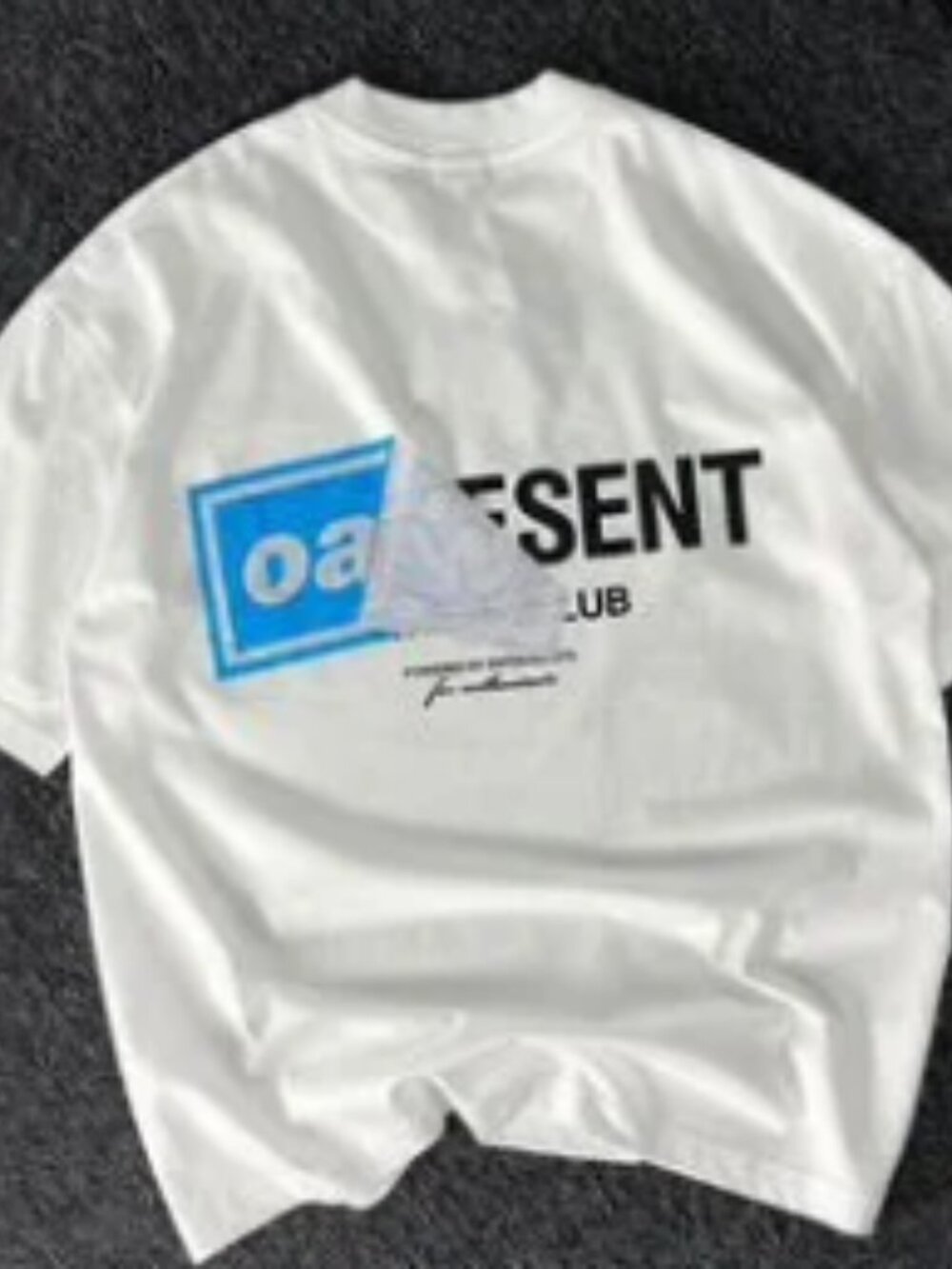 Present Club Oversized Graphic T-Shirt White